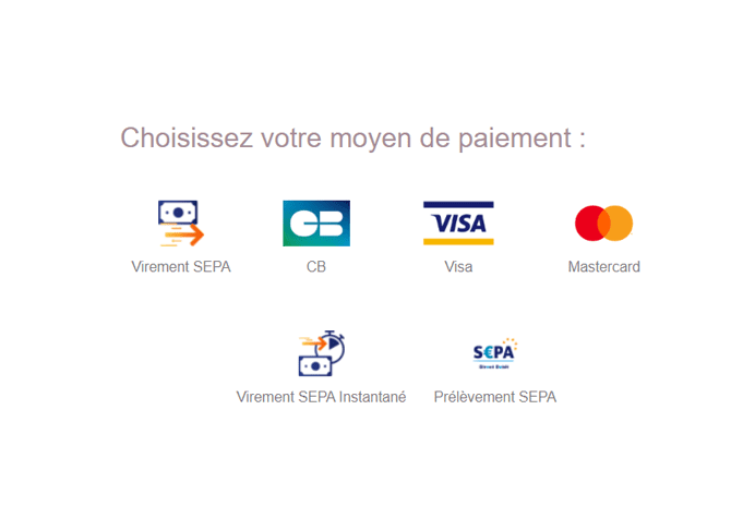 Prélèvement choix de paiement